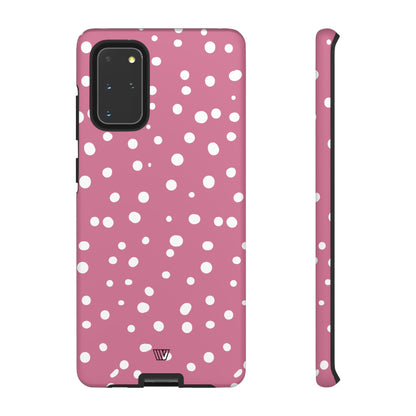 BLUSH RED DOTS | Tough Phone Case