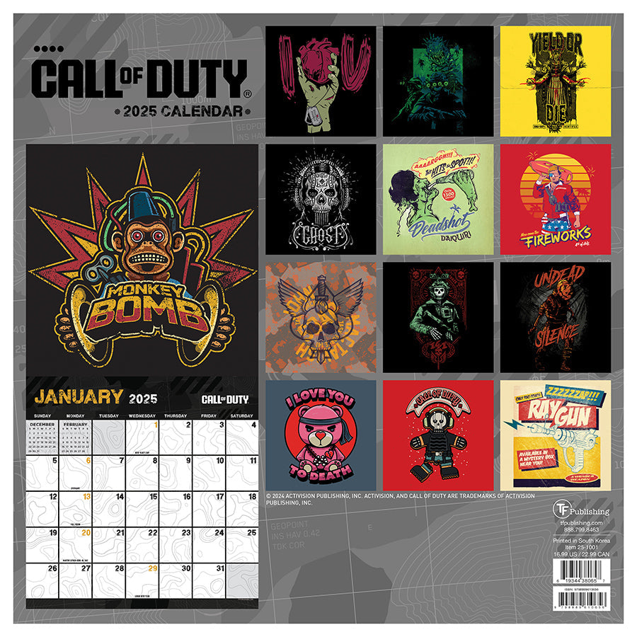 2025 Call of Duty Wall Calendar