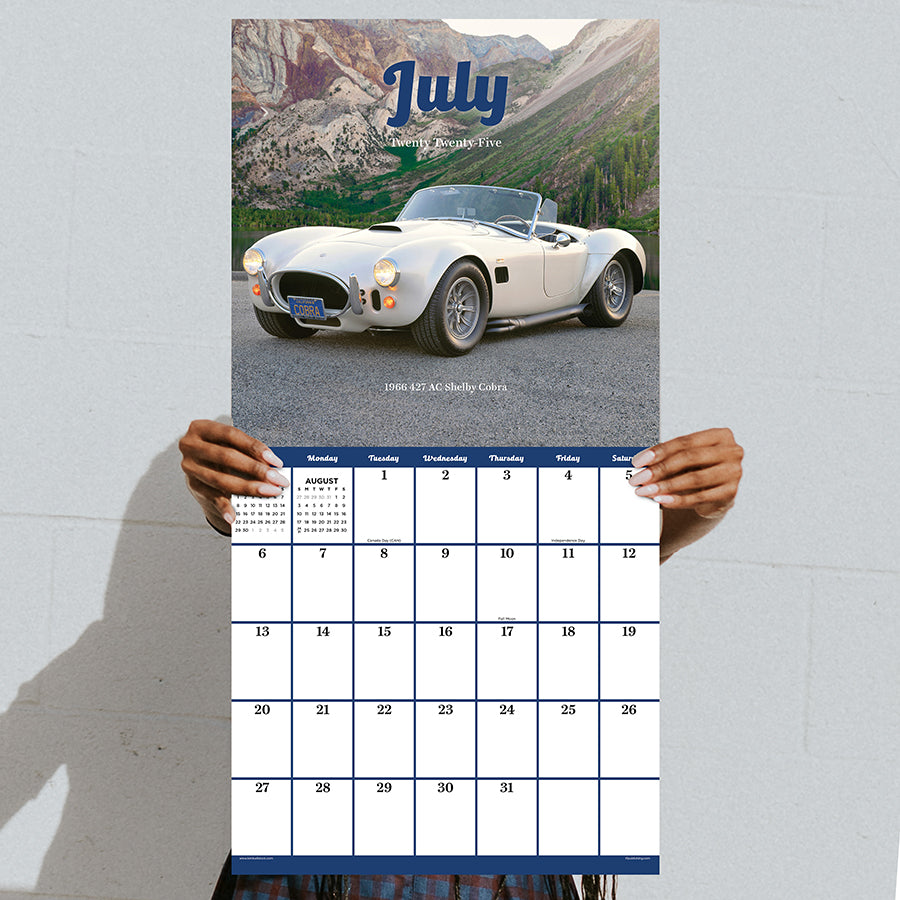 2025 Classic Cars Wall Calendar