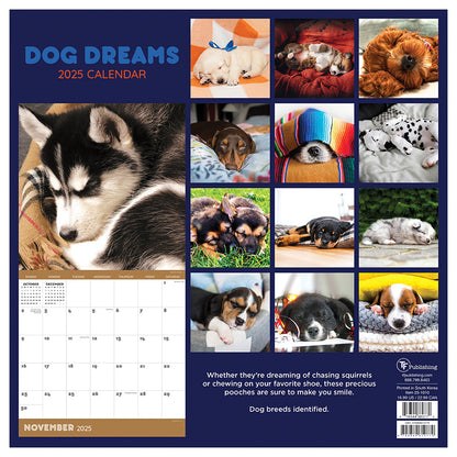 2025 Dog Dreams Wall Calendar