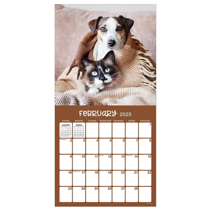 2025 Furry Friends Wall Calendar