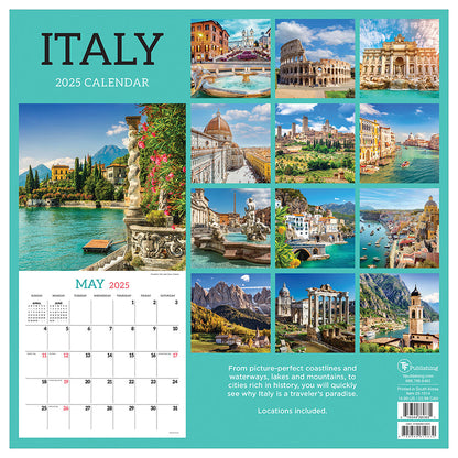 2025 Italy Wall Calendar