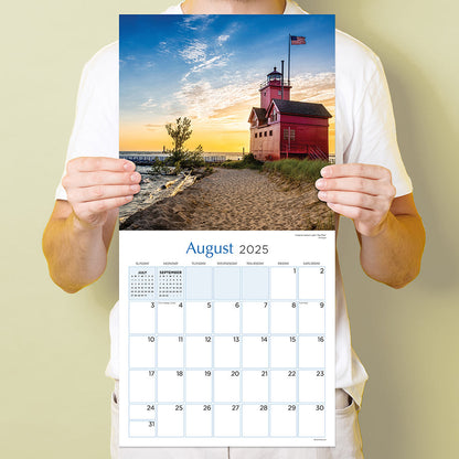 2025 Lighthouses Wall Calendar