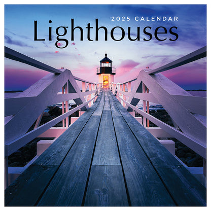 2025 Lighthouses Wall Calendar