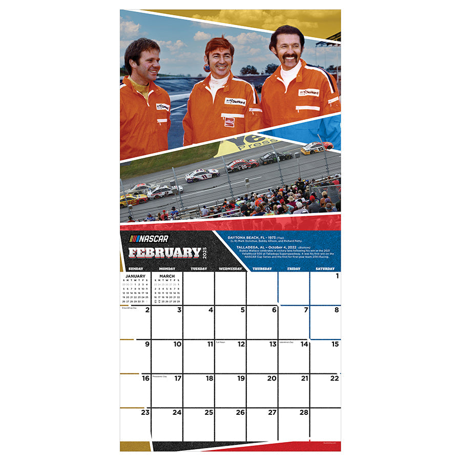 2025 Nascar Heritage Wall Calendar