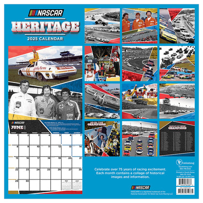 2025 Nascar Heritage Wall Calendar