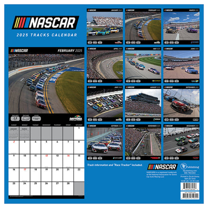 2025 Nascar Tracks Wall Calendar