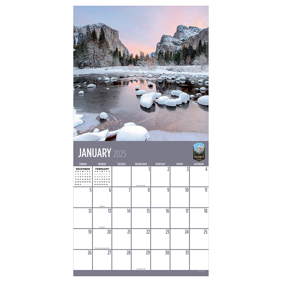 2025 National Parks Wall Calendar