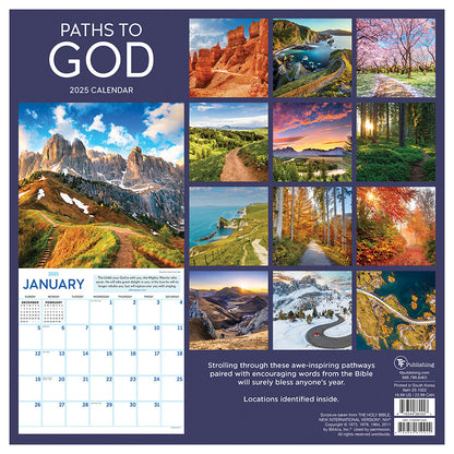 2025 Paths to God Wall Calendar