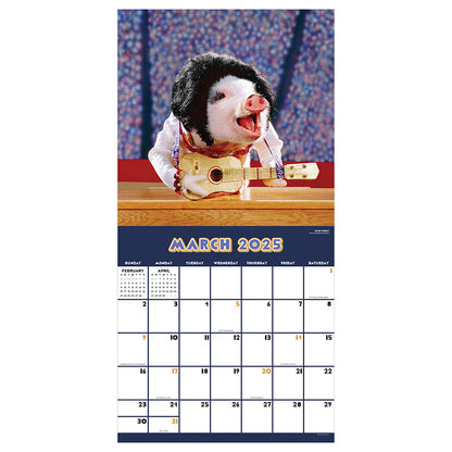 2025 Playful Pigs Wall Calendar