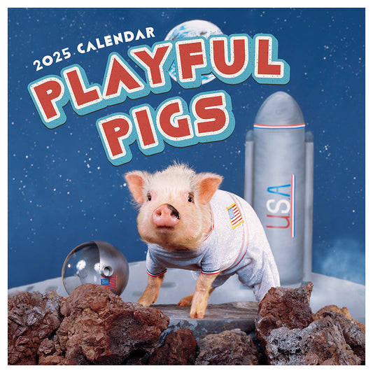 2025 Playful Pigs Wall Calendar