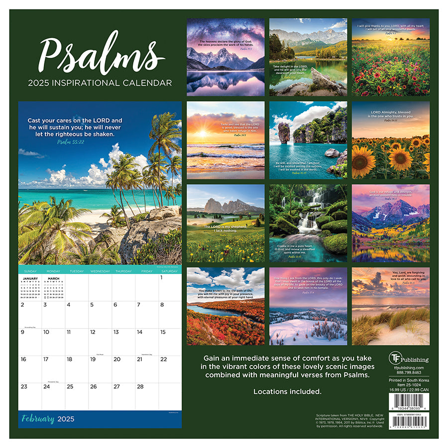 2025 Psalms Wall Calendar