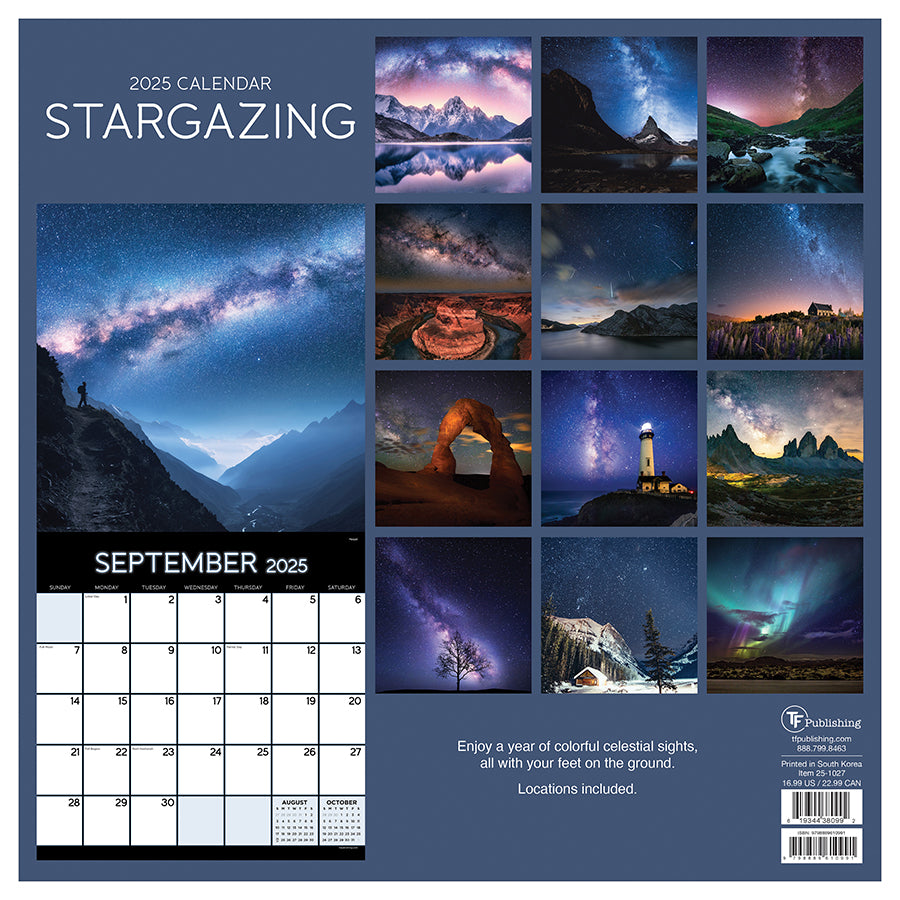 2025 Stargazing Wall Calendar