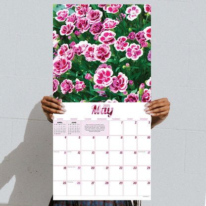 2025 Flowers Wall Calendar