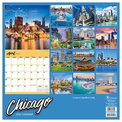 2025 Chicago Wall Calendar