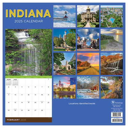 2025 Indiana Wall Calendar