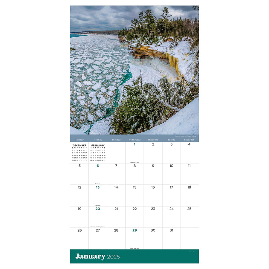 2025 Michigan Wall Calendar