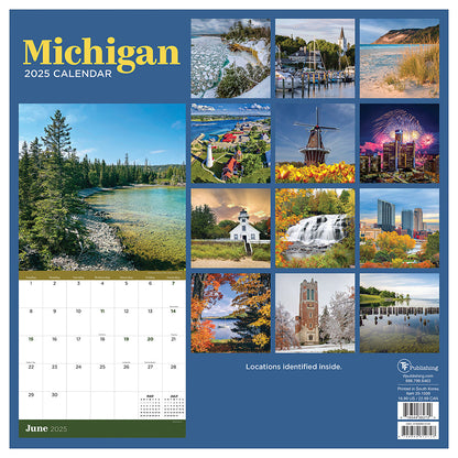 2025 Michigan Wall Calendar