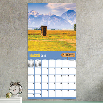 2025 Outhouses Wall Calendar