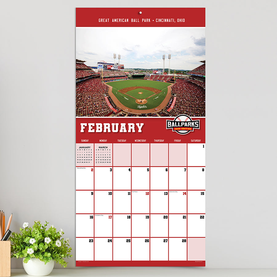 2025 Ballparks Wall Calendar