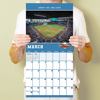 2025 Ballparks Wall Calendar