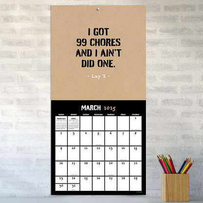 2025 Anti-Affirmations Wall Calendar