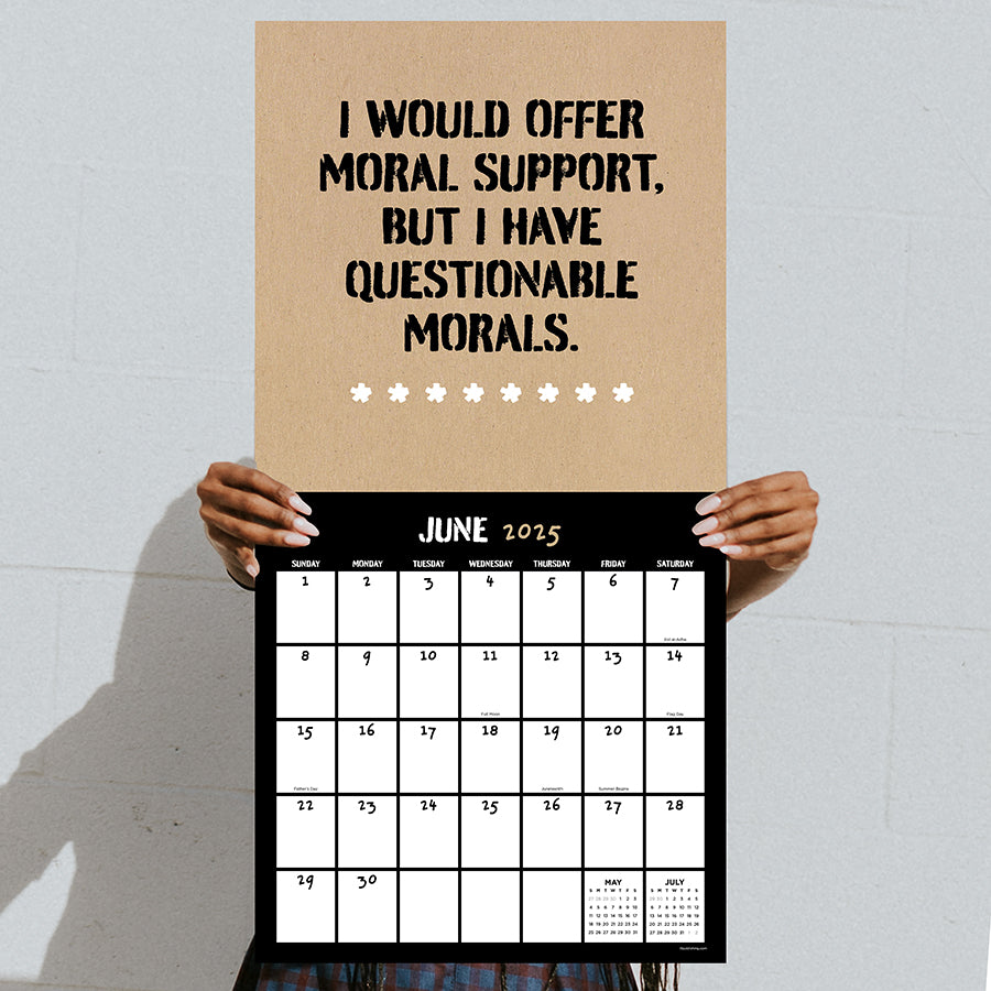 2025 Anti-Affirmations Wall Calendar