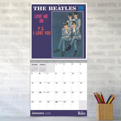 2025 The Beatles: Albums & Artwork Wall Calendar