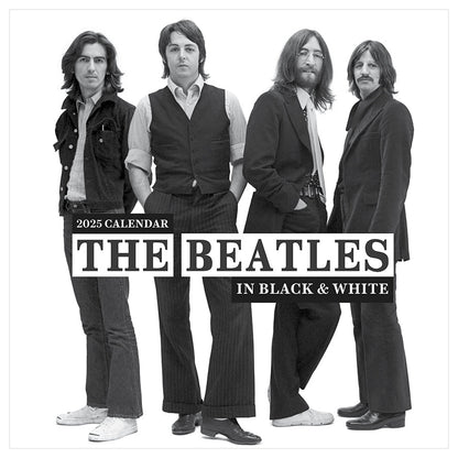 2025 The Beatles: In Black & White Wall Calendar