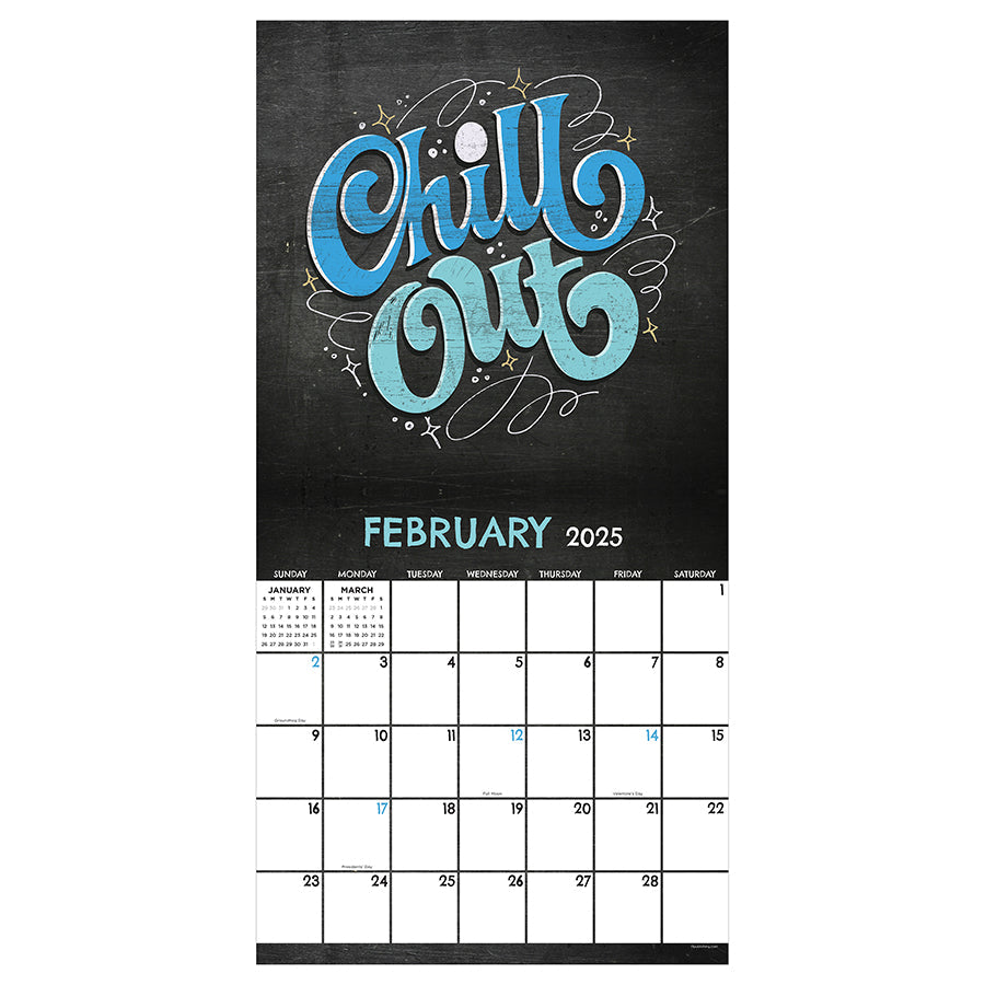 2025 Chalk It Up Wall Calendar