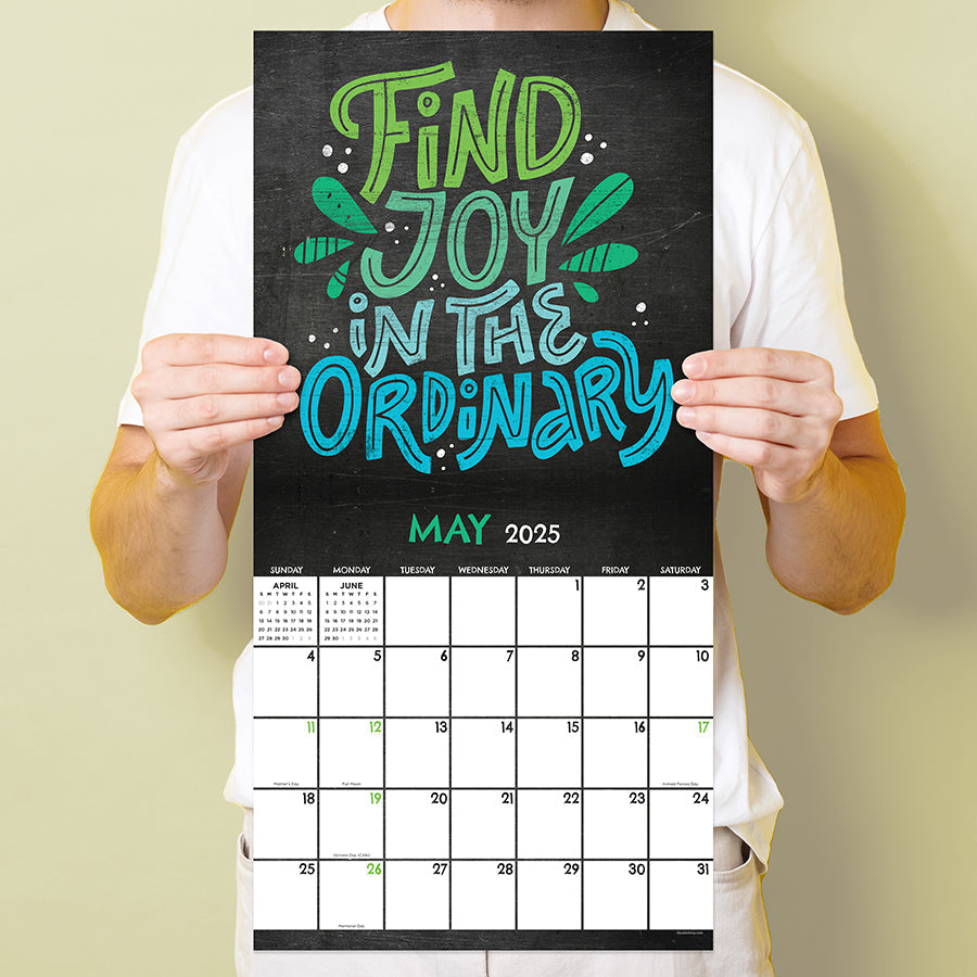 2025 Chalk It Up Wall Calendar