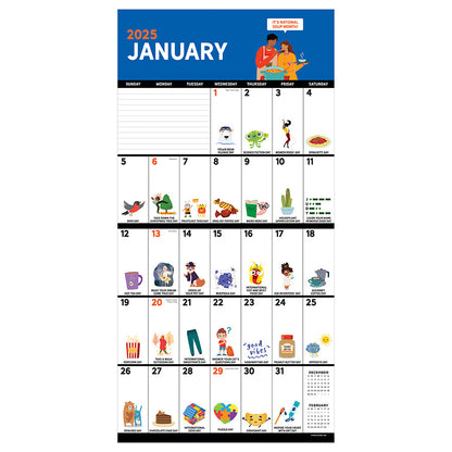 2025 Every Day's A Holiday Wall Calendar