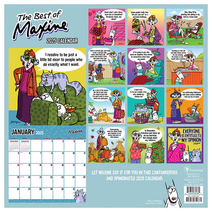 2025 Maxine Wall Calendar