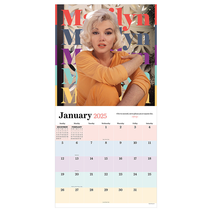 2025 Marilyn Monroe Wall Calendar