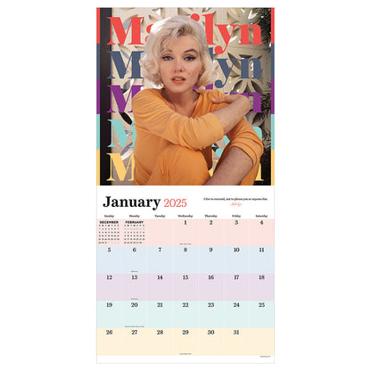 2025 Marilyn Monroe Wall Calendar