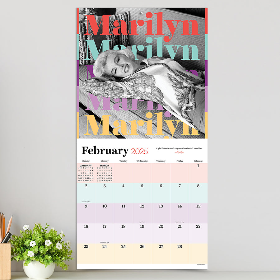 2025 Marilyn Monroe Wall Calendar