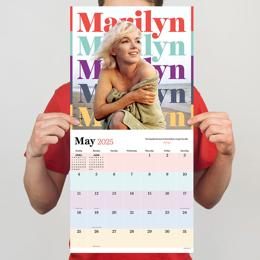 2025 Marilyn Monroe Wall Calendar