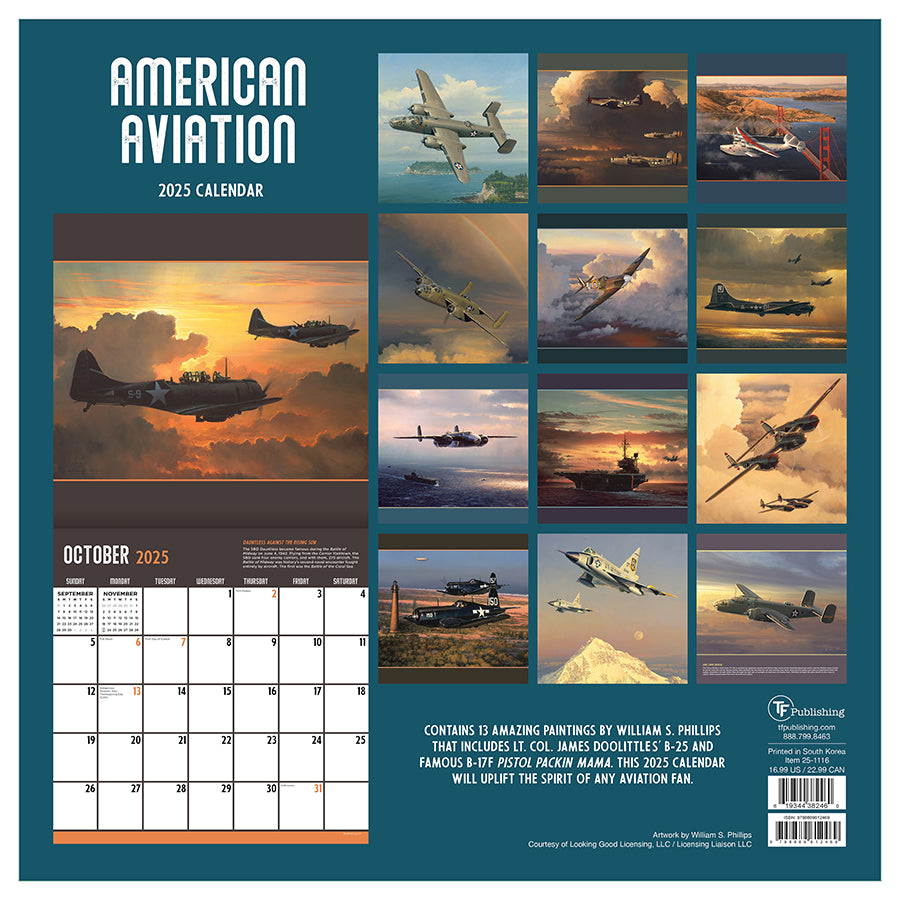 2025 American Aviation Wall Calendar