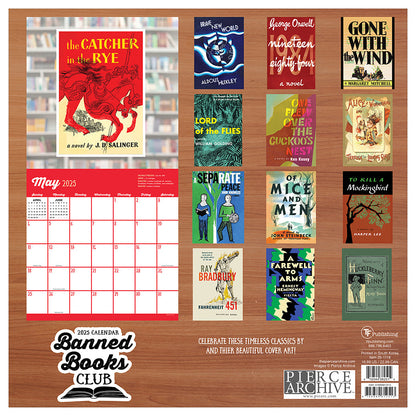 2025 Banned Book Club Wall Calendar