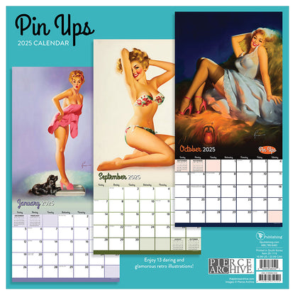 2025 PinUps Wall Calendar