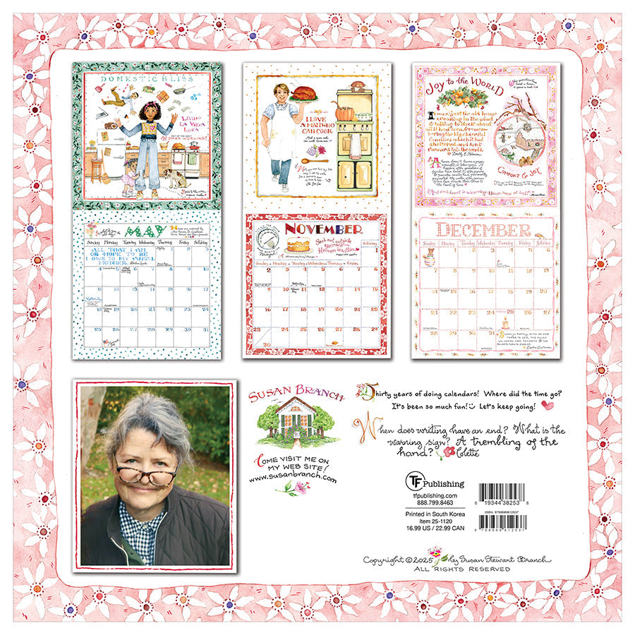 2025 Susan Branch Wall Calendar