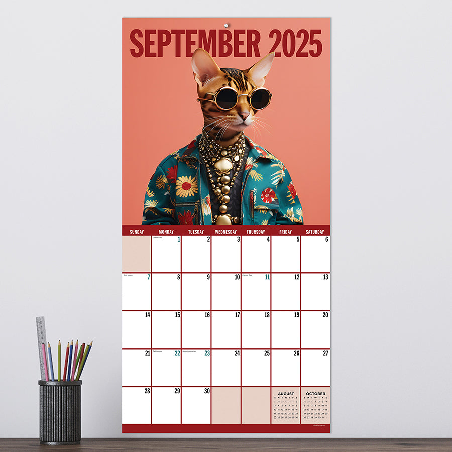 2025 Pawsmopolitan Wall Calendar