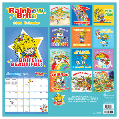 2025 Rainbow Brite Wall Calendar