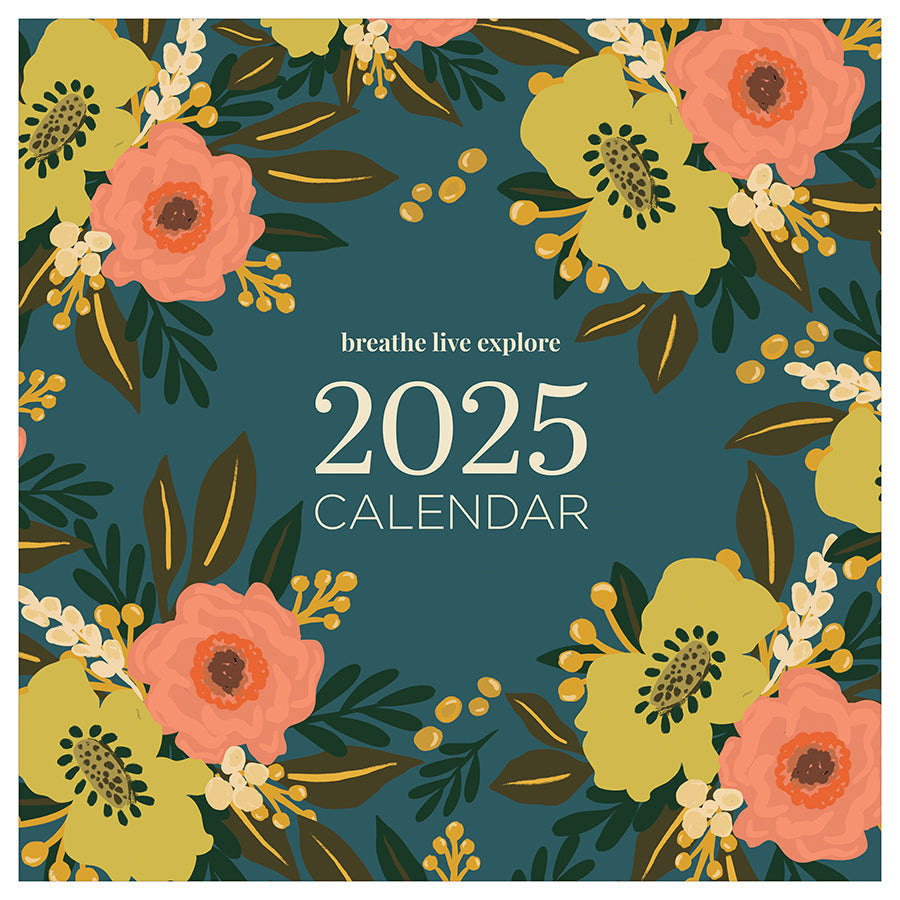 2025 Breathe Live Explore Wall Calendar