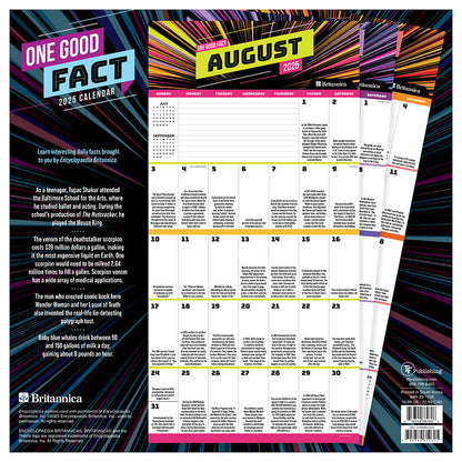 2025 One Good Fact Wall Calendar