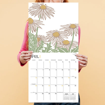 2025 Flower Garden Wall Calendar