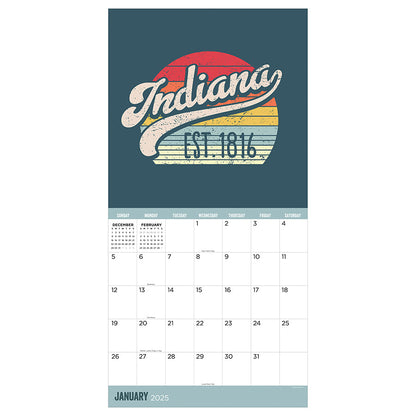 2025 Home: Indiana Wall Calendar