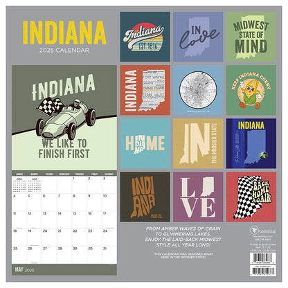 2025 Home: Indiana Wall Calendar