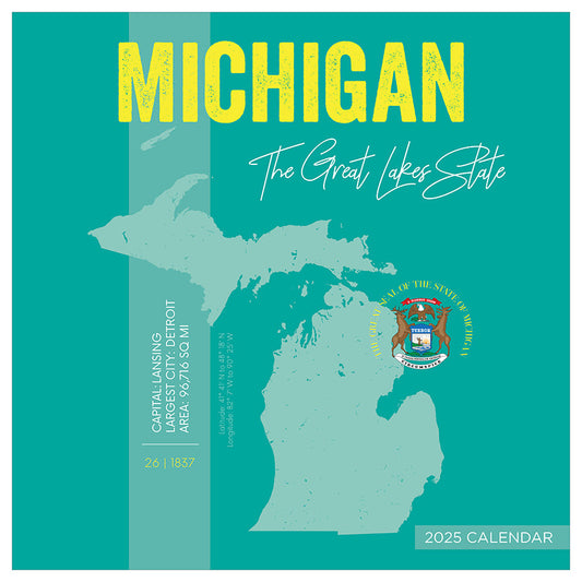 2025 Home: Michigan Wall Calendar