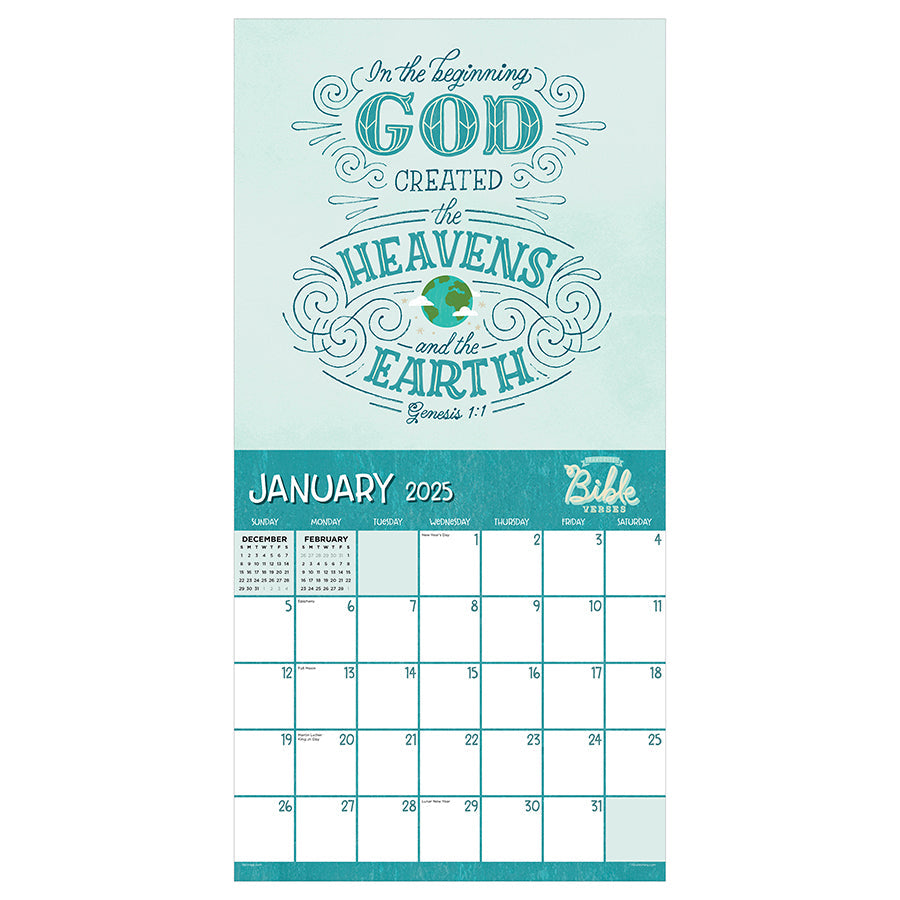 2025 Bible Verses Wall Calendar